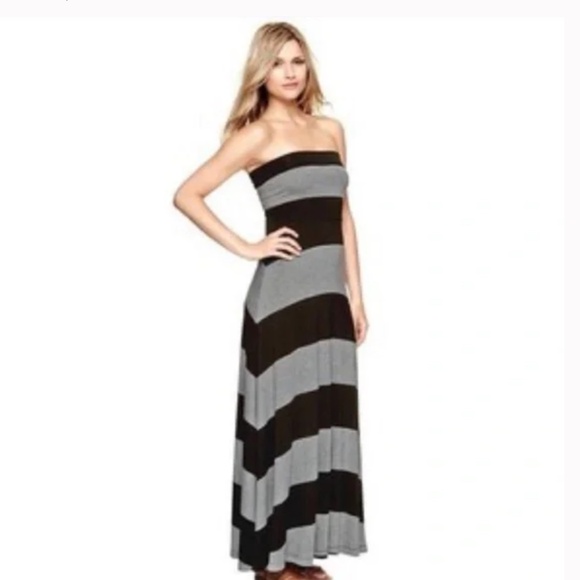 Gap Convertible Striped Maxi Dress - Picture 1 of 6